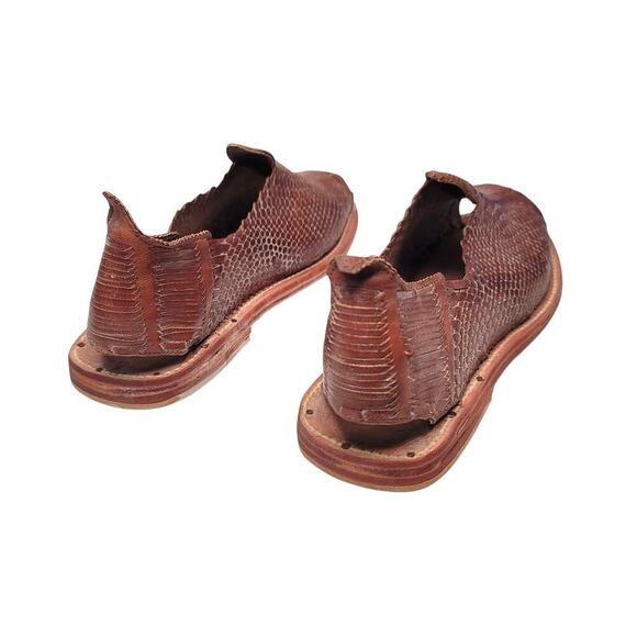 Handmade summer leather shoes for men Size 7 main image 9